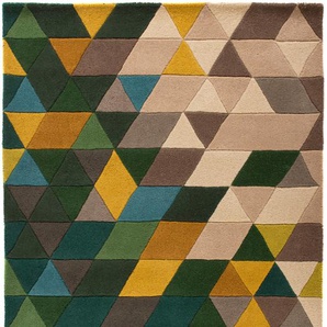 Wollteppich FLAIR RUGS Prism Teppiche Gr. B/L: 160 cm x 220 cm, 10 mm, 1 St., bunt (multi) Schurwollteppiche