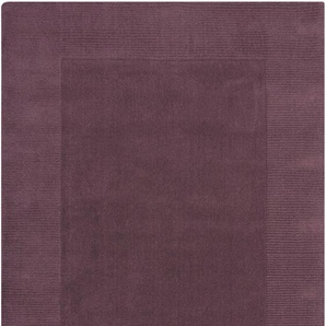 Wollteppich FLAIR RUGS Tuscany Teppiche Gr. B/L: 160 cm x 230 cm, 8 mm, 1 St., lila Schurwollteppiche