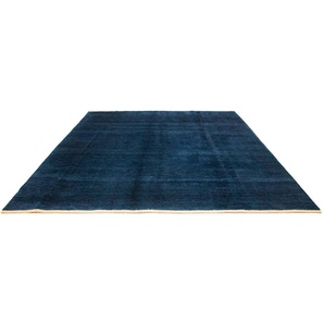 Wollteppich Gabbeh - Perser - 283 x 250 cm - dunkelblau, morgenland, rechteckig, Höhe: 18 mm, Wohnzimmer, Handgeknüpft, Einzelstück mit Zertifikat