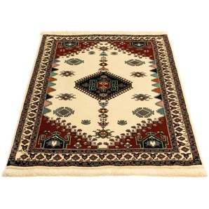 Wollteppich Ghashghai Teppich handgeknüpft beige, morgenland, rechteckig, Höhe: 8 mm, handgeknüpft