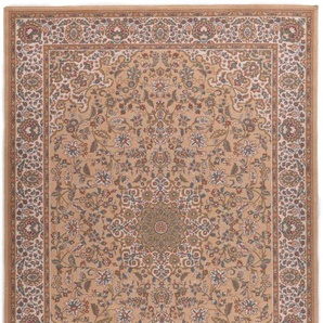 Wollteppich HOME AFFAIRE Oriental D1 Teppiche Gr. B/L: 133 cm x 190 cm, 10 mm, 1 St., grau Orientalische Muster reine Wolle, Orient-Optik, Wohnzimmer