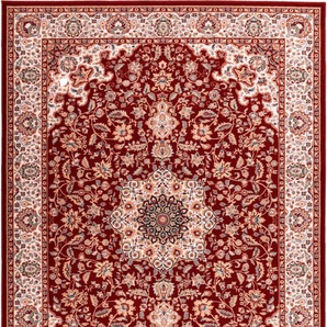 Wollteppich HOME AFFAIRE Oriental D1 Teppiche Gr. B/L: 133 cm x 190 cm, 10 mm, 1 St., rot Orientalische Muster