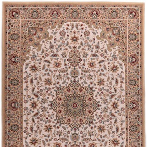 Wollteppich HOME AFFAIRE Oriental D1 Teppiche Gr. B/L: 160 cm x 230 cm, 10 mm, 1 St., beige Orientalische Muster reine Wolle, Orient-Optik, Wohnzimmer