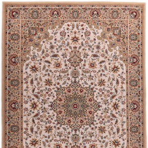 Wollteppich HOME AFFAIRE Oriental D1 Teppiche Gr. B/L: 66 cm x 120 cm, 10 mm, 1 St., beige Orientalische Muster