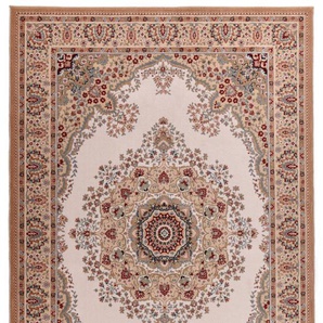 Wollteppich HOME AFFAIRE Oriental D3 Teppiche Gr. B/L: 66 cm x 120 cm, 10 mm, 1 St., beige Orientalische Muster reine Wolle, Orient-Optik, Wohnzimmer