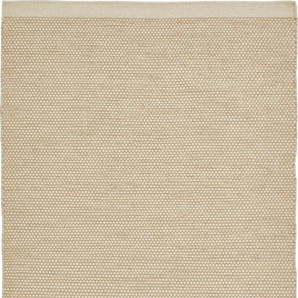 Wollteppich HOME AFFAIRE Salagnon Teppiche Gr. B/L: 170 cm x 120 cm, 8 mm, 1 St., beige (beige, creme) Baumwollteppiche Handweb-Teppich, Flachgewebe, handgewebt, meliert