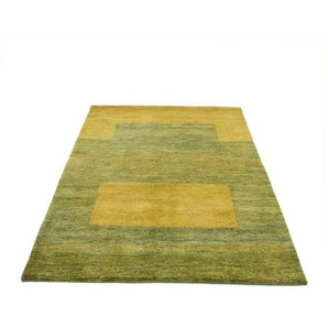 Wollteppich Loribaft Teppich handgeknüpft grün, morgenland, rechteckig, Höhe: 18 mm, handgeknüpft