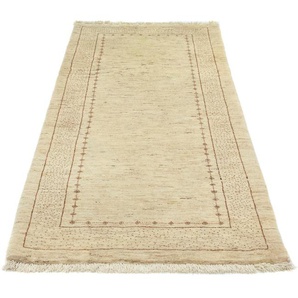 Wollteppich Loribaft Teppich handgeknüpft naturweiß, morgenland, rechteckig, Höhe: 18 mm, handgeknüpft