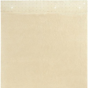 Wollteppich LUXOR STYLE Noblesse Teppiche Gr. B/L: 200 cm x 300 cm, 20 mm, 1 St., beige (creme) Esszimmerteppiche reine Wolle, handgeknüpft, Wohnzimmer
