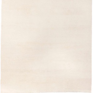 Wollteppich MORGENLAND Berber Teppich - Fluffy rechteckig Teppiche Gr. B/L: 140 cm x 200 cm, 25 mm, 2,8 m², 1 St., weiß Schurwollteppiche