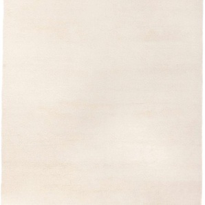 Wollteppich MORGENLAND Berber Teppich - Fluffy rechteckig Teppiche Gr. B/L: 170 cm x 240 cm, 25 mm, 4,08 m², 1 St., weiß Esszimmerteppiche handgeknüpft