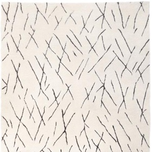 Wollteppich MORGENLAND Berber Teppich - Sara rechteckig Teppiche Gr. B/L: 70 cm x 140 cm, 25 mm, 0,98 m², 1 St., weiß Esszimmerteppiche handgeknüpft