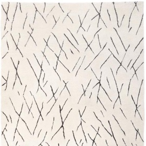 Wollteppich MORGENLAND Berber Teppich - Sara rechteckig Teppiche Gr. B/L: 90 cm x 160 cm, 25 mm, 1,44 m², 1 St., weiß Esszimmerteppiche handgeknüpft