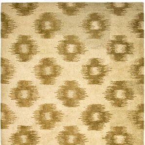 Wollteppich MORGENLAND Designer Teppich Saphira Teppiche Gr. B/L: 245 cm x 315 cm, 18 mm, 7,72 m², 1 St., beige Esszimmerteppiche