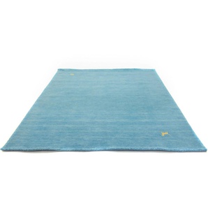 Wollteppich MORGENLAND GABBEH ASTERIA Teppiche Gr. B/L: 170 cm x 240 cm, 18 mm, 1 St., blau Schurwollteppiche