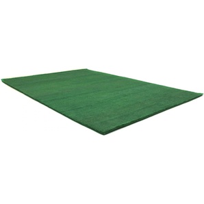 Wollteppich MORGENLAND GABBEH FEIN FLOWY Teppiche Gr. B/L: 200 cm x 300 cm, 19 mm, 1 St., grün Gabbeh-Teppiche reine Schurwolle, einfarbig, Wohnzimmer