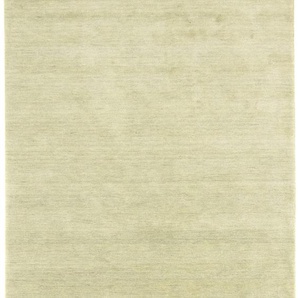 Wollteppich MORGENLAND GABBEH FEIN UNI Teppiche Gr. B/L: 250 cm x 300 cm, 18 mm, 1 St., silberfarben Gabbehteppich Gabbeh-Teppiche Teppiche reine Schurwolle, uni, Wohnzimmer