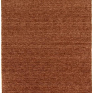 Wollteppich MORGENLAND GABBEH FEIN UNI Teppiche Gr. B/L: 250 cm x 350 cm, 18 mm, 1 St., beige (camelfarben) Gabbehteppich Gabbeh-Teppiche Teppiche reine Schurwolle, uni, Wohnzimmer
