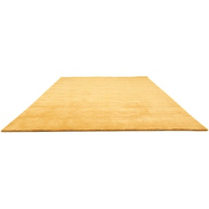 Wollteppich MORGENLAND GABBEH FEIN UNI Teppiche Gr. B/L: 250 cm x 350 cm, 18 mm, 1 St., orange (terra) Schurwollteppiche