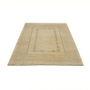 Wollteppich MORGENLAND Gabbeh Teppich handgeknüpft beige Teppiche Gr. B/L: 120 cm x 184 cm, 18 mm, 2,21 m², 1 St., beige Gabbehteppich Gabbeh-Teppiche handgeknüpft