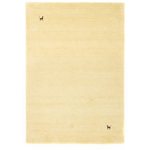 Wollteppich MORGENLAND Gabbeh Teppich handgewebt beige Teppiche Gr. B/L: 200 cm x 250 cm, 8 mm, 5 m², 1 St., beige Gabbehteppich Gabbeh-Teppiche Kurzflor