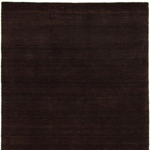 Wollteppich MORGENLAND Gabbeh Teppich - Loribaft Indus Tomas rechteckig Teppiche Gr. B/L: 140 cm x 200 cm, 15 mm, 2,8 m², 1 St., braun (dunkelchoco) Schurwollteppiche Sehr weicher Flor