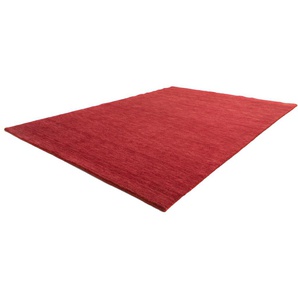 Wollteppich MORGENLAND Gabbeh Teppich Uni Teppiche Gr. B/L: 200 cm x 300 cm, 18 mm, 6 m², 1 St., pink (fuchsia) Shaggy-Teppiche