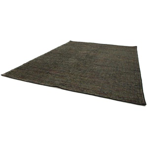 Wollteppich MORGENLAND Kelim Teppich Arvin Teppiche Gr. B/L: 140 cm x 200 cm, 10 mm, 2,8 m², 1 St., schwarz Kelimteppich Orientalische Muster Kurzflor