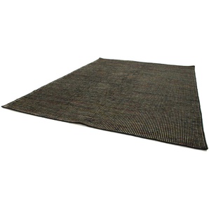 Wollteppich MORGENLAND Kelim Teppich Arvin Teppiche Gr. B/L: 170 cm x 240 cm, 10 mm, 4,08 m², 1 St., schwarz Kelimteppich Orientalische Muster Kurzflor