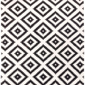 Wollteppich MORGENLAND Kelim Teppich Masal Teppiche Gr. B/L: 140 cm x 200 cm, 7 mm, 2,8 m², 1 St., schwarz (schwarz, weiß) Kelimteppich Orientalische Muster