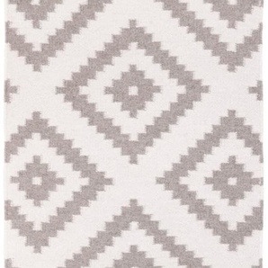 Wollteppich MORGENLAND Kelim Teppich Masal Teppiche Gr. B/L: 80 cm x 200 cm, 7 mm, 1,6 m², 1 St., beige (sand) Kelimteppich Orientalische Muster