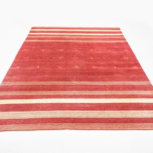 Wollteppich MORGENLAND Loribaft Teppich handgewebt mehrfarbig Teppiche Gr. B/L: 200 cm x 300 cm, 14 mm, 6 m², 1 St., bunt (mehrfarbig) Schurwollteppiche