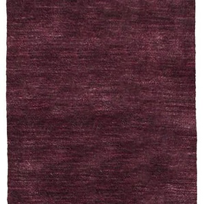 Wollteppich MORGENLAND Loribaft Teppich Teppstar Teppiche Gr. B/L: 80 cm x 200 cm, 15 mm, 1,6 m², 1 St., lila Shaggy-Teppiche