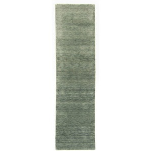 Wollteppich MORGENLAND Loribaft Teppich Teppstar Teppiche Gr. B/L: 80 cm x 300 cm, 15 mm, 2,4 m², 1 St., grau (hellgrau) Shaggy-Teppiche