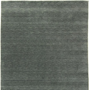 Wollteppich MORGENLAND LORIBAFT TEPPSTAR Teppiche Gr. B/L: 170 cm x 240 cm, 15 mm, 1 St., grau Gabbeh-Teppiche Teppiche reine Schurwolle, uni, Wohnzimmer