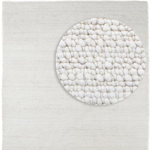 Wollteppich MORGENLAND Toska - weiß Teppiche Gr. B/L: 150 cm x 200 cm, 13 mm, 3 m², 1 St., weiß Esszimmerteppiche