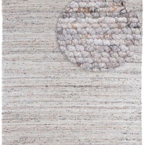 Wollteppich MORGENLAND Toska - weiß Teppiche Gr. B/L: 190 cm x 290 cm, 13 mm, 5,51 m², 1 St., grau (taupe) Esszimmerteppiche