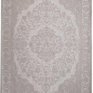 Wollteppich MORGENLAND Vintage Teppich handgetuftet silber Teppiche Gr. B/L: 80 cm x 300 cm, 8 mm, 2,4 m², 1 St., silberfarben (silber) Orientalische Muster Vintage Design