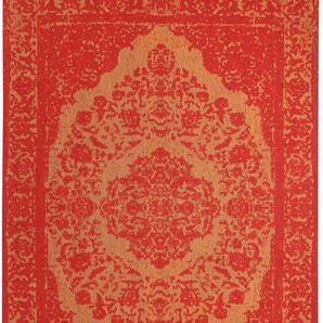 Wollteppich MORGENLAND Vintage Teppich Milano Teppiche Gr. B/L: 200 cm x 290 cm, 6 mm, 5,8 m², 1 St., orange Orientalische Muster
