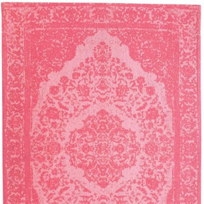 Wollteppich MORGENLAND Vintage Teppich Milano Teppiche Gr. B/L: 200 cm x 290 cm, 6 mm, 5,8 m², 1 St., rosa Orientalische Muster