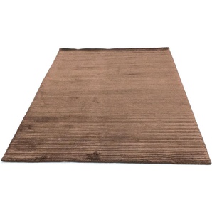 Wollteppich Nepal Teppich handgeknüpft braun, morgenland, rechteckig, Höhe: 12 mm, handgeknüpft