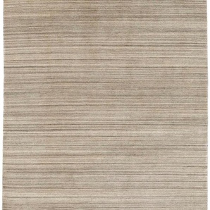 Wollteppich OCI DIE TEPPICHMARKE Alagis Uni Teppiche Gr. B/L: 70 cm x 140 cm, 5 mm, 1 St., beige (natur) Esszimmerteppiche reine Wolle, Wohnzimmer