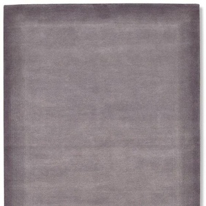 Wollteppich OCI DIE TEPPICHMARKE Vinciano Tami Teppiche Gr. B/L: 200 cm x 250 cm, 8 mm, 1 St., grau Schurwollteppiche reine Wolle, handgeknüpft, Wohnzimmer