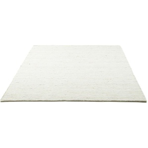 Wollteppich SANSIBAR Hörnum Teppiche Gr. B/L: 120 cm x 180 cm, 12 mm, 1 St., beige (natur) Schurwollteppiche Handweb Teppich, meliert, reine gewalkte Wolle, handgewebt