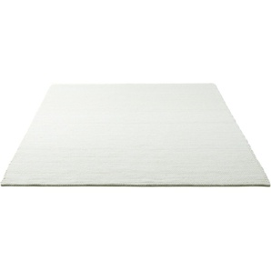 Wollteppich SANSIBAR Hörnum Teppiche Gr. B/L: 170 cm x 240 cm, 12 mm, 1 St., beige (naturweiß) Esszimmerteppiche Handweb Teppich, meliert, reine gewalkte Wolle, handgewebt