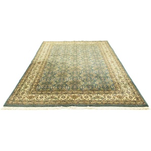 Wollteppich Sarough Teppich handgeknüpft grün, morgenland, rechteckig, Höhe: 12 mm