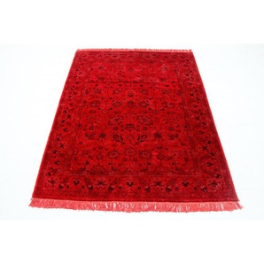 Wollteppich Sarough Teppich handgeknüpft rot, morgenland, rechteckig, Höhe: 7 mm