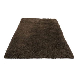 Wollteppich Shaggy Teppich handgewebt braun, morgenland, rechteckig, Höhe: 40 mm