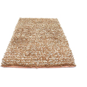 Wollteppich Shaggy Teppich handgewebt mehrfarbig, morgenland, rechteckig, Höhe: 40 mm