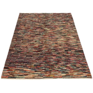 Wollteppich Streifen Multicolore 173 x 132 cm, morgenland, rechteckig, Höhe: 8 mm, Handgeknüpft